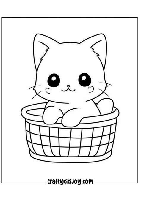 Cute Kitten Coloring Pages (100% Free PDF Printable) - Crafty Cici Joy