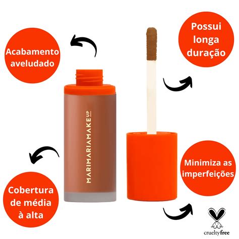 Base e Corretivo Matte Mari Maria Makeup Velvet Skin Canela 25g