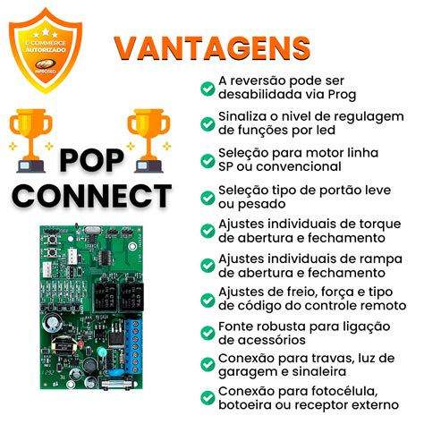 Placa Central Comando Agility Pop Connect Ppa Tx Zap Motor Port O