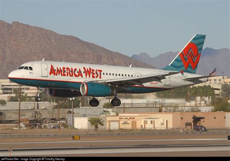 N801AW Airbus A319 132 America West Airlines Timothy Keeney