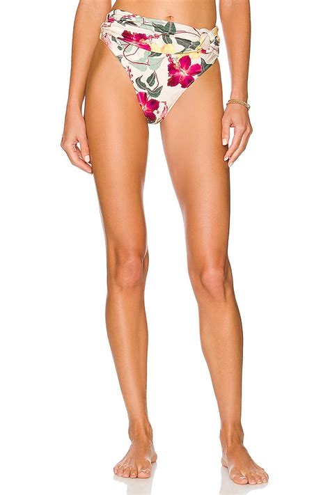 Patbo Hibiscus Cheeky Bikini Bottom In Vanilla Revolve