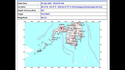 Dumingag Zamboanga Del Sur Niyanig Ng Magnitude Na Lindol News Flash