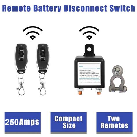 V Universal Battery Switch Relay Integrated Wireless Remote Control