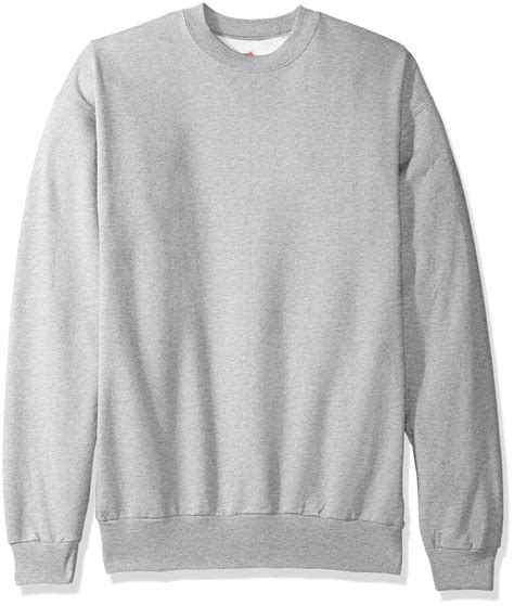 Hanes Ecosmart Fleece Sweatshirt Light Steel 4 Xl In Gray For Men