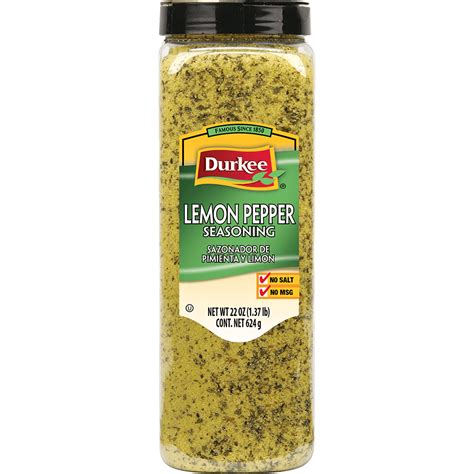 Lemon Pepper Seasoning, No Salt - Durkee® Food Away From Home