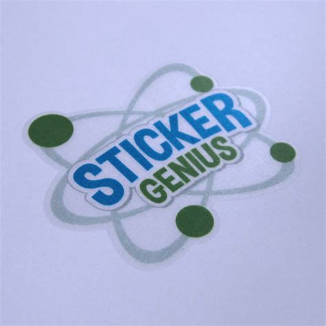 Clear Vinyl Stickers Custom Clear Decals Sticker Genius