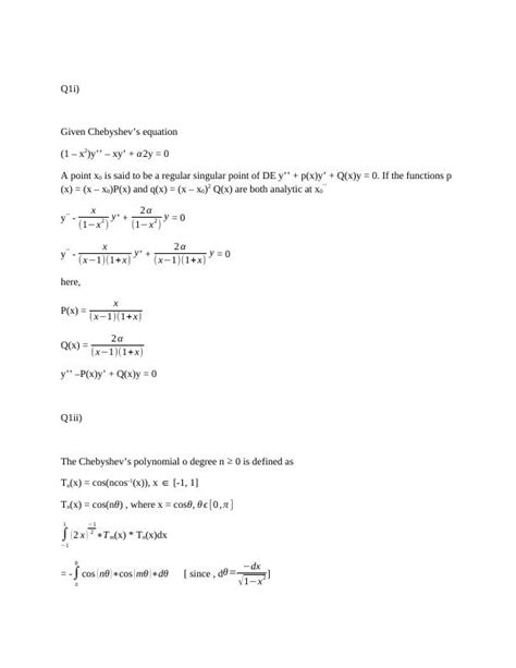 Differential Equations With Boundary Conditions Desklib