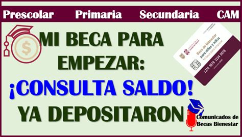 ≫ Ya Puedes Consultar Saldo Están Depositando El Programa De Mi Beca