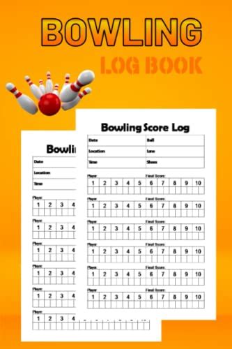 Bowling Log Book 100 Pages Bowling Score Record Notebook Score Sheet