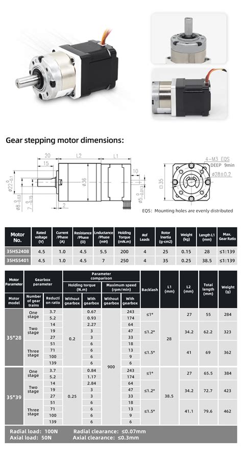 Hybrid Micro Planetary Gearbox Nema Geared Stepper Motor With