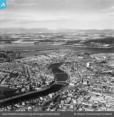 Saw019890 Scotland 1948 Inverness General View An Oblique Aerial