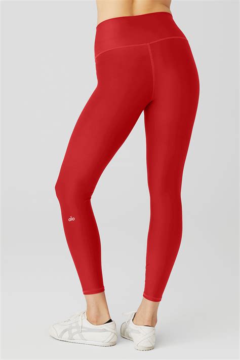 7 8 High Waist Airlift Legging Classic Red Alo Yoga