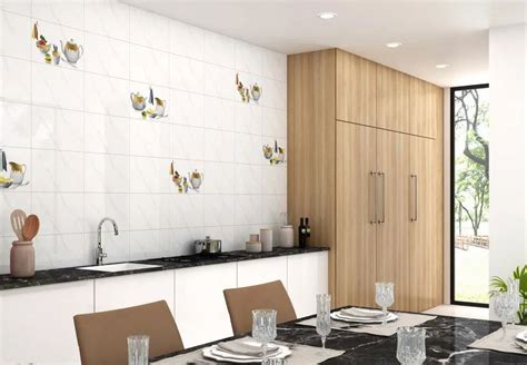 Glossy X Mm Kitchen Digital Ceramic Wall Tiles X Ft X