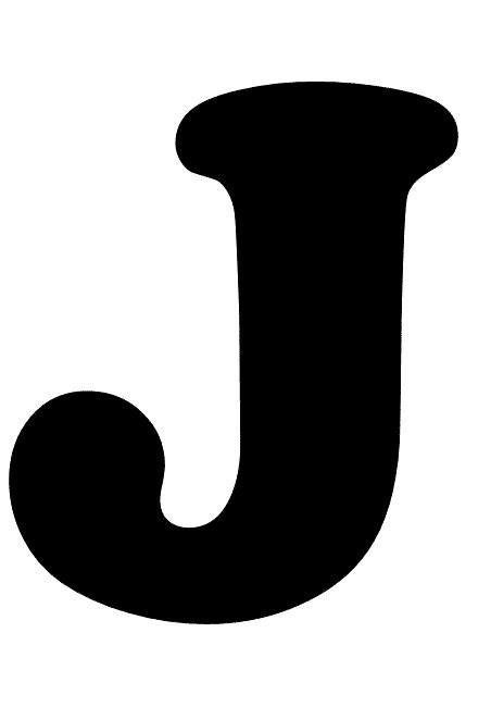 Letter J Png Transparent Image Download Size 452x650px