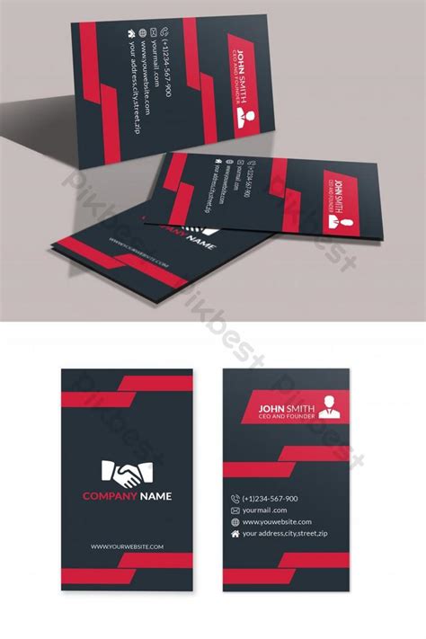 Vertical Business Card Template | PSD Free Download - Pikbest