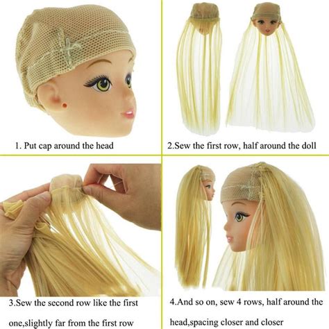 Hanyu Diy Prop Bjd Doll Wigs Headgear Wig Cap Doll Accessories Fixed