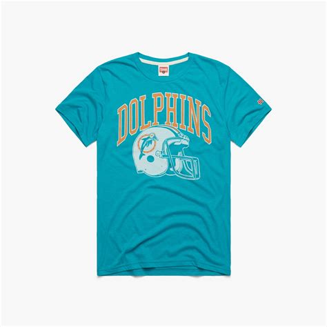 Miami Dolphins Helmet Retro | Miami Dolphins T-Shirt – HOMAGE