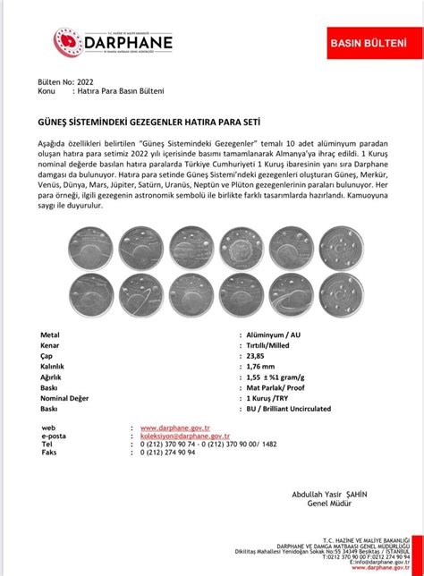 1 KURUŞ GEZEGENLER SERİSİ 2022 GÜNEŞ SİSTEMİNDE BULUNAN GEZEGENLER 10