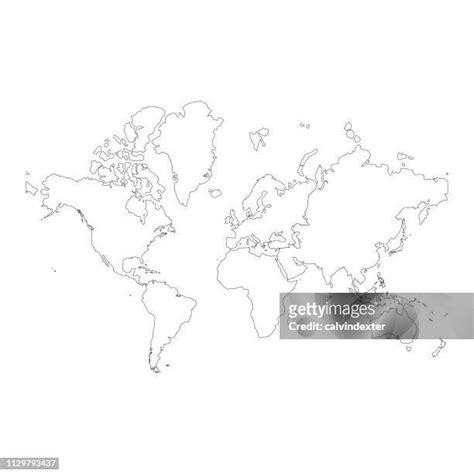 Map Of World Outline Photos and Premium High Res Pictures - Getty Images