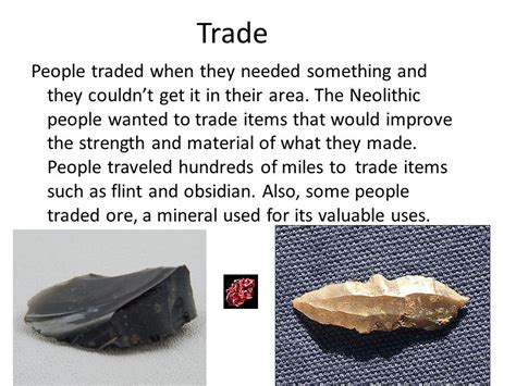 Neolithic Trade Items