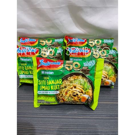 Jual HARGA 5 BUNGKUS INDOMIE SOTO BANJAR LIMAU KUIT KHAS KALIMANTAN