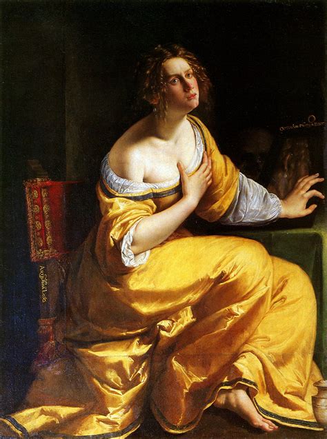 Artemisia Gentileschi La Conversione Della Maddalena 1615 16 Ca Olio