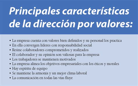 Direcci N Por Valores Herramienta De Liderazgo Revista Gerencia