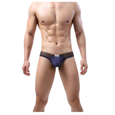 Biziza Pouch Underwear For Men Low Rise G String Plus Size Sexy T Back