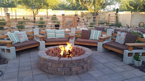 Outstanding Cinder Block Fire Pit Design Ideas For Outdoor Cinder