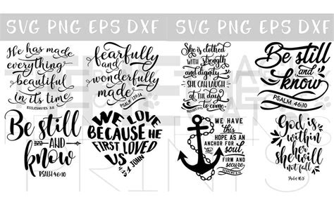 Christian And Bible Verse Svg Bundle 24 Cut Files So Fontsy