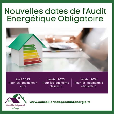 Audit énergétique obligatoire les nouvelles dates et obligations