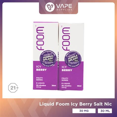 Jual Foom Purple Splash Frost Berry Salt Nic Ml By Foom Liquid Di