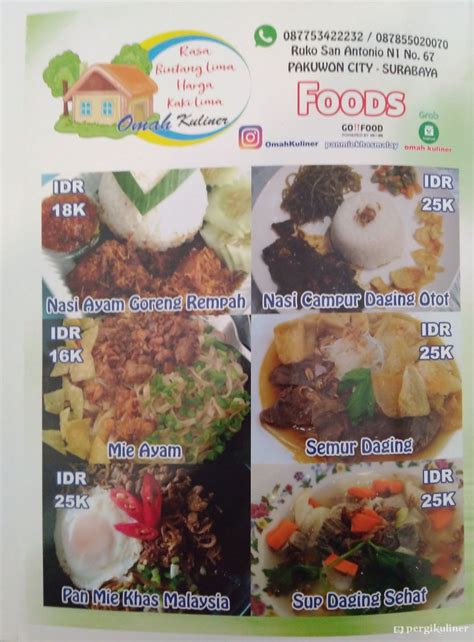 Selalu Diperbarui Menu Omah Kuliner Mulyorejo Surabaya