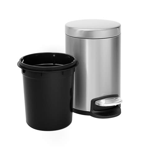 1 3 Gallon Round Shape Foot Step Bin Pedal Trashcan