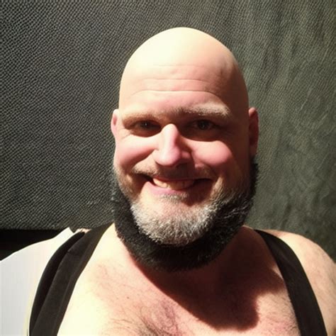 Prompthunt Bald Ethan Van Sciver With A Trimmed Grey Beard And Point