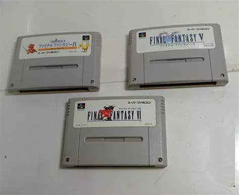 Fita Cartucho Final Fantasy Iv V Vl Super Famicom Original