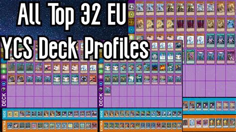 All Top 32 EU YCS Deck Profiles Yu Gi Oh 2021 YouTube