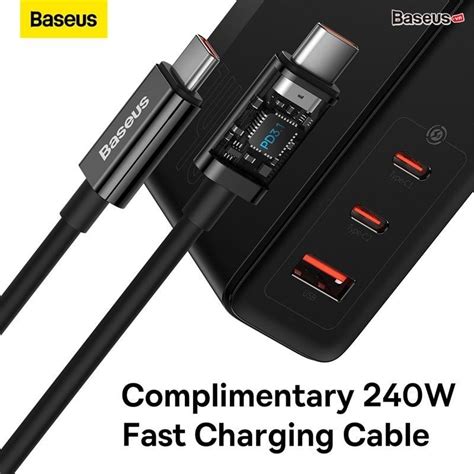 Củ Sạc Nhanh Baseus GaN5 Pro Fast Charger 140W 2C USB kèm C to C