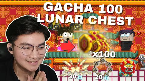 GACHA 100 LUNAR CHEST Teori Spark Baru Hoki Growtopia Gacha 2024