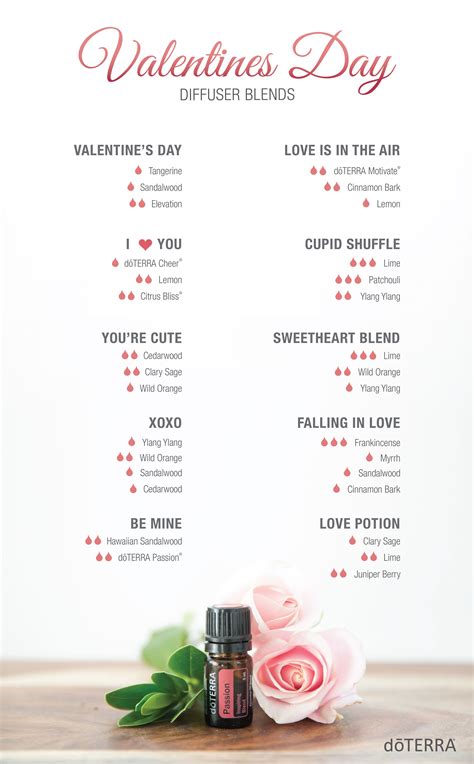 10 Diffuser Blends For Valentine S Day Essential Oil Diffuser Recipes Essential Oil Blends