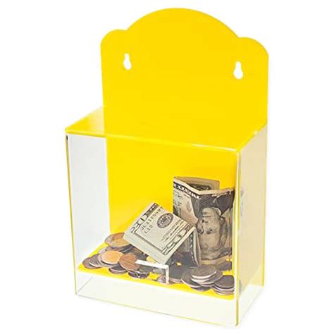 Wall Mount Acrylic Donation Box With Lock Countertop Acrylic Ballot Box