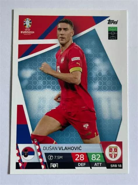 Topps Match Attax Uefa Euro Srb Du An Vlahovi Eur