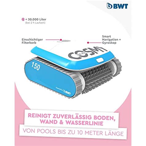 BWT Poolroboter Cosmy 150 Im BWT Poolroboter Vergleich 2025