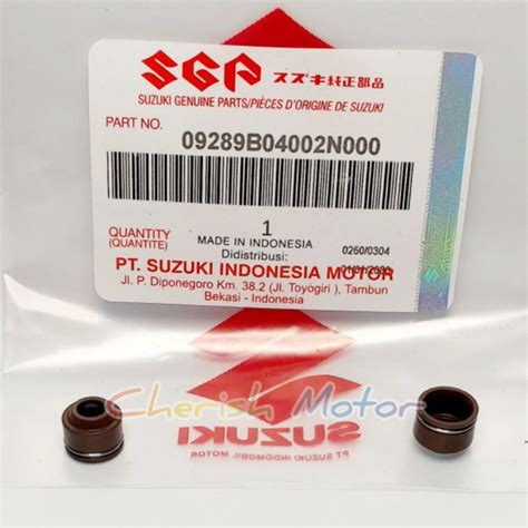 Satria FU 150 SUZUKI SGP VALVE SEAL SIL 1 PER 2pc 09289B04002N000