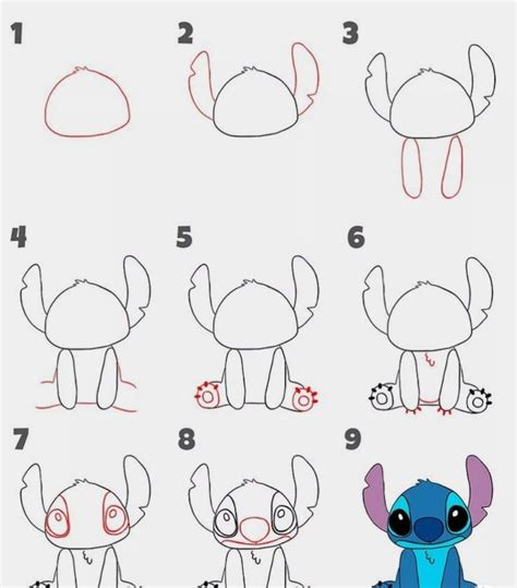 How To Draw Stitch From Lilo And Stitch Artofit