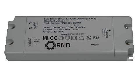 Rnd Rnd Led Driver Dali Dimmable Cv W A V Ip