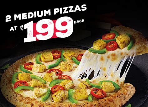 Everyday Value Offers 2 Regular Pizzas Rs 99 Each Domino S Pizza