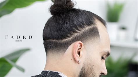 PERFECT SKIN TAPER FADE WITH MAN BUN STEP BY STEP TUTORIAL HOW TO