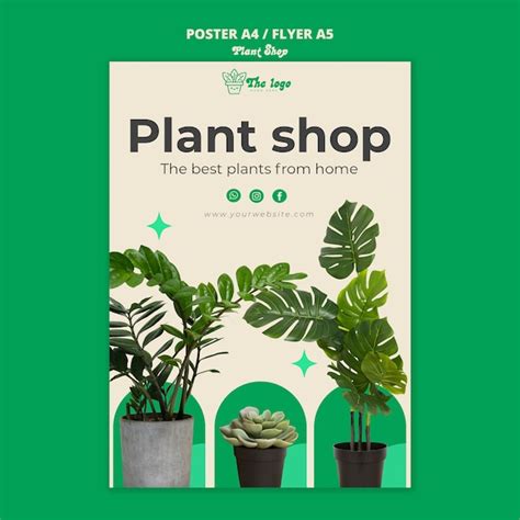 Free Psd Plant Care Poster Template