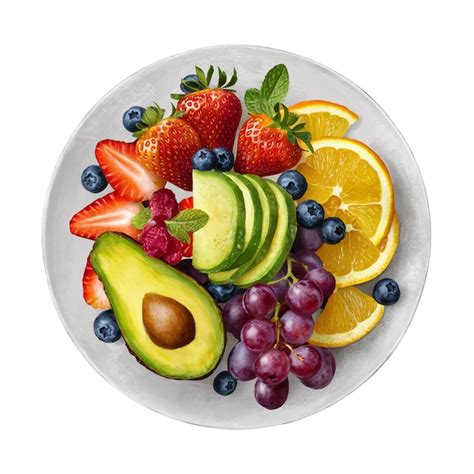 Misturar Frutas Png Isoladas Em Fundo Branco Vetor Premium